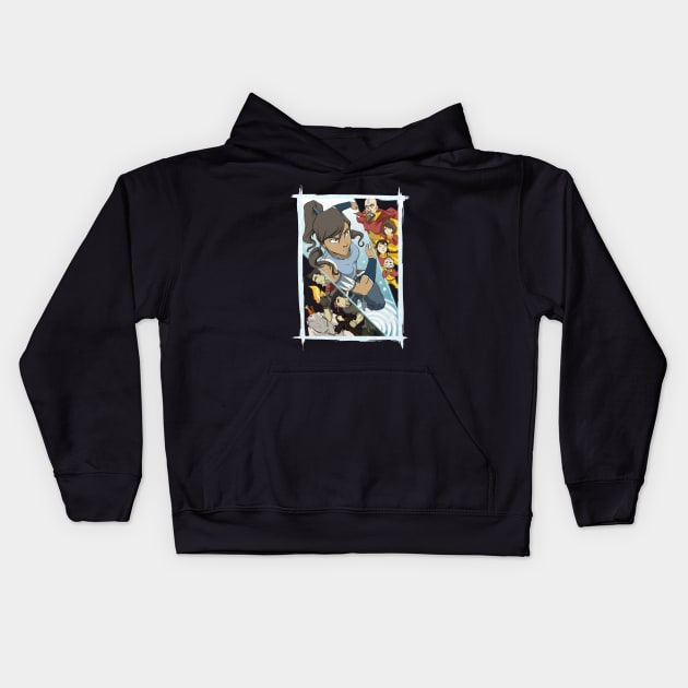 Korra Collage Kids Hoodie by BrotherToastyCakes